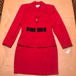 Gantos Gorgeous Red 2pc Suit Jacket and Skirt